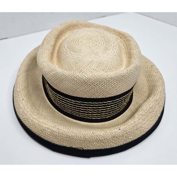 Vintage Georgi Straw Hat Church Party Derby - Picture 5 of 9